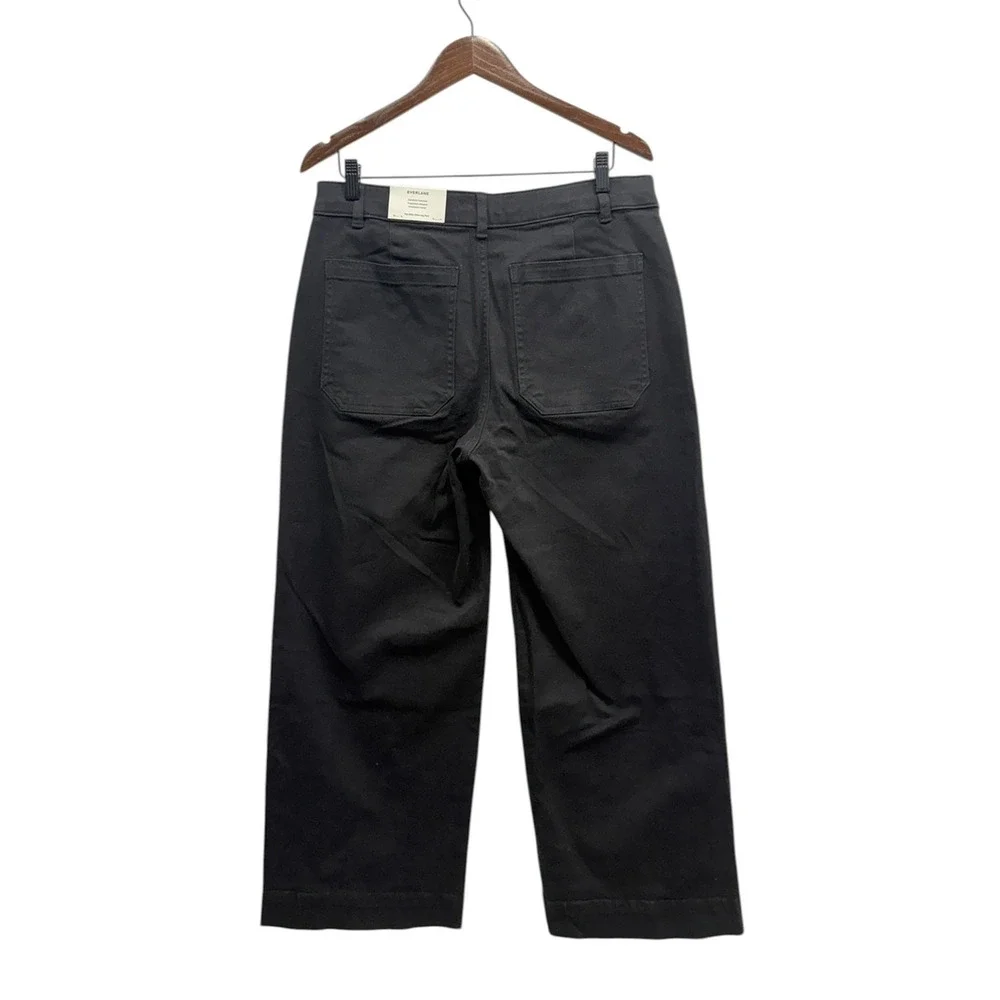 Everlane The Utility High Rise Wide-Leg Pants in Black size 6R New - Picture 3 of 8